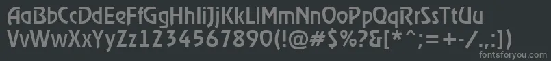 Шрифт RewindermediumRegular – серые шрифты на чёрном фоне