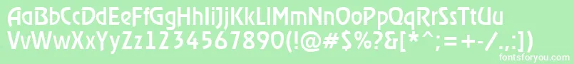 RewindermediumRegular Font – White Fonts on Green Background