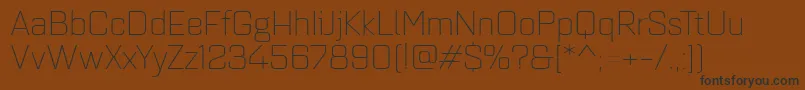 Quarcaextlight Font – Black Fonts on Brown Background