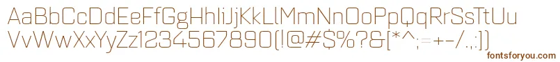 Quarcaextlight Font – Brown Fonts on White Background