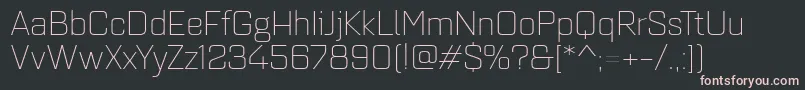 Quarcaextlight Font – Pink Fonts on Black Background