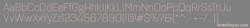 Quarcaextlight Font – Pink Fonts on Gray Background