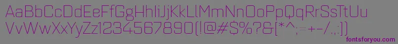 Quarcaextlight Font – Purple Fonts on Gray Background