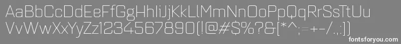 Quarcaextlight Font – White Fonts on Gray Background