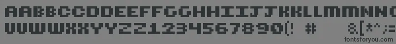 Шрифт Cubicfive12 – чёрные шрифты на сером фоне