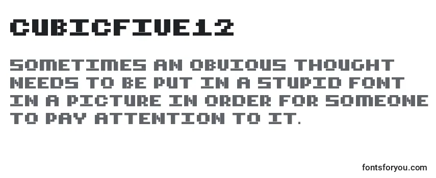 Cubicfive12 フォントのレビュー
