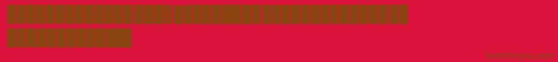 FatShanghai Font – Brown Fonts on Red Background