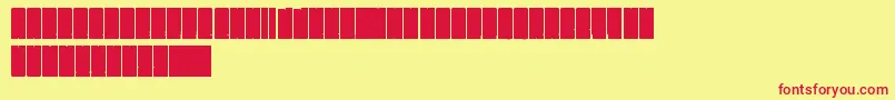 Czcionka FatShanghai – czerwone czcionki na żółtym tle