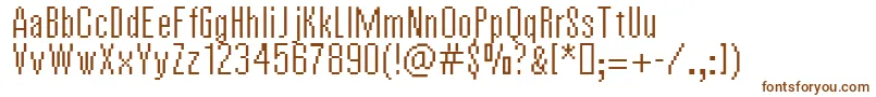VierzehnPlain14px Font – Brown Fonts on White Background