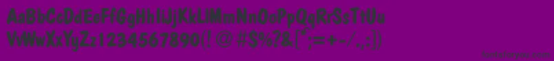 More about PolcasualBold Font PolcasualBold Font – Black Fonts on Purple Background