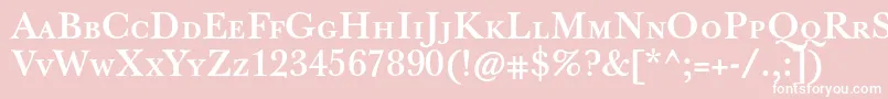 JbaskervilletcapsBold Font – White Fonts on Pink Background