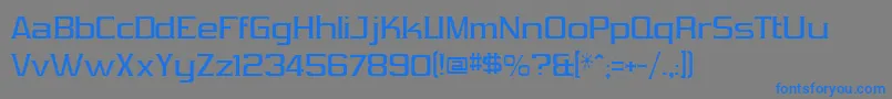 Шрифт VibrocenVibrocen3 – синие шрифты на сером фоне
