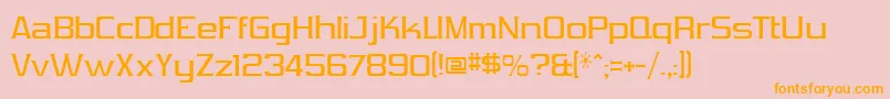 VibrocenVibrocen3 Font – Orange Fonts on Pink Background
