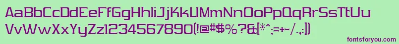 VibrocenVibrocen3 Font – Purple Fonts on Green Background