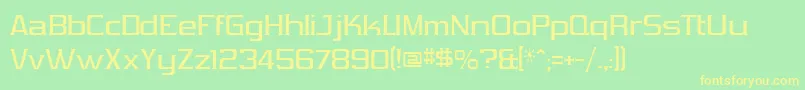 VibrocenVibrocen3 Font – Yellow Fonts on Green Background