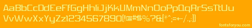 VibrocenVibrocen3 Font – Yellow Fonts on Orange Background