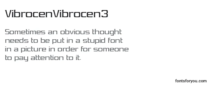 Шрифт VibrocenVibrocen3