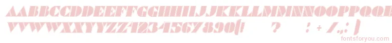 CommandersOutlinedItalic Font – Pink Fonts