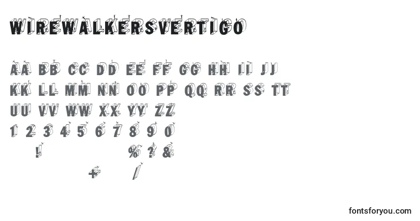 Fuente Wirewalkersvertigo - alfabeto, números, caracteres especiales
