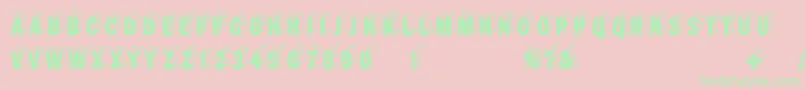 Wirewalkersvertigo Font – Green Fonts on Pink Background