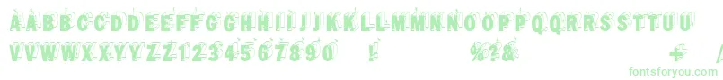 Wirewalkersvertigo Font – Green Fonts on White Background