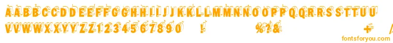 Wirewalkersvertigo Font – Orange Fonts on White Background