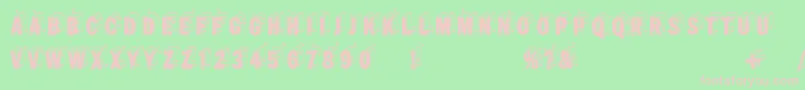 Wirewalkersvertigo Font – Pink Fonts on Green Background