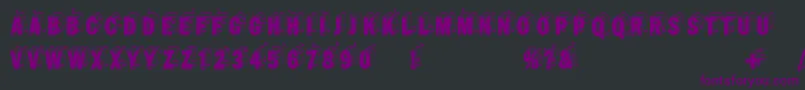 Шрифт Wirewalkersvertigo – фиолетовые шрифты на чёрном фоне