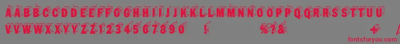 Wirewalkersvertigo Font – Red Fonts on Gray Background