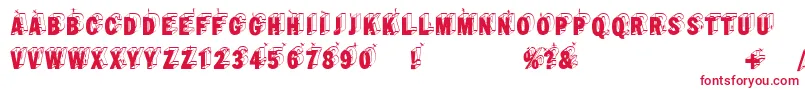 Wirewalkersvertigo Font – Red Fonts on White Background