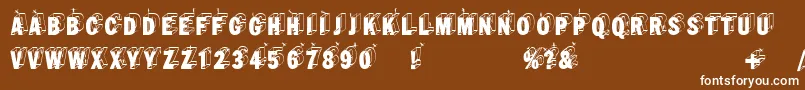 Wirewalkersvertigo Font – White Fonts on Brown Background