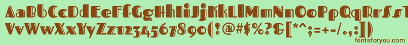 More about FascinateinlineRegular Font FascinateinlineRegular Font – Brown Fonts on Green Background