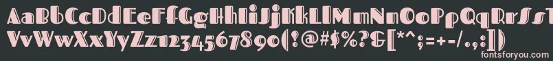 FascinateinlineRegular Font – Pink Fonts on Black Background