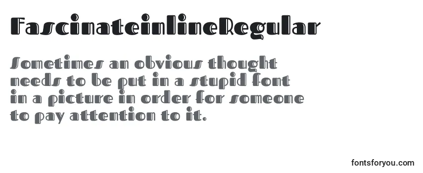 FascinateinlineRegular Font