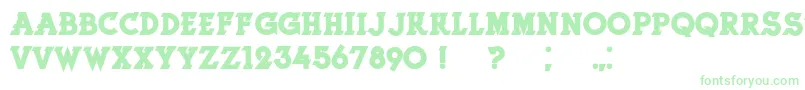 HerneBold Font – Green Fonts on White Background