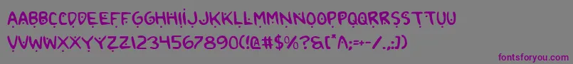 Шрифт 2toon2v2 – фиолетовые шрифты на сером фоне