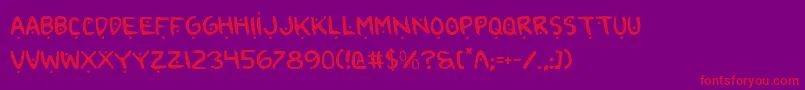Шрифт 2toon2v2 – красные шрифты на фиолетовом фоне