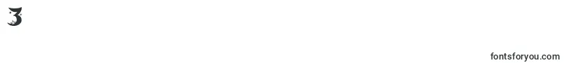 Moonlight-Schriftart – Schriften für die Ziffer 3