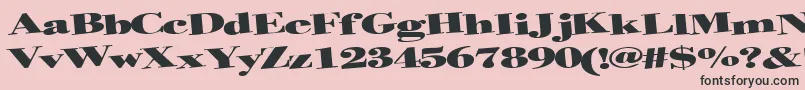 Helterskelter Font – Black Fonts on Pink Background