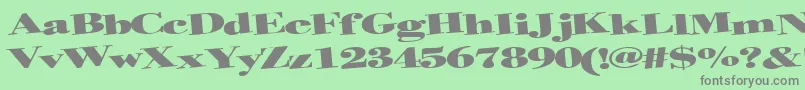 Helterskelter Font – Gray Fonts on Green Background