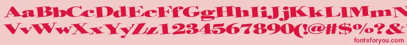 Helterskelter Font – Red Fonts on Pink Background
