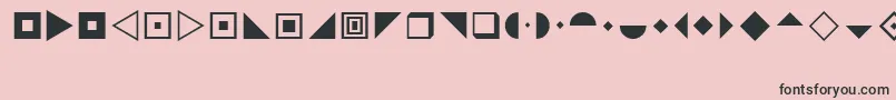 フォントCindyStars – ピンクの背景に黒い文字