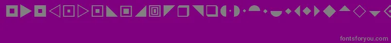 Fonte CindyStars – fontes cinzas em um fundo violeta