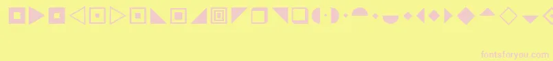 Fonte CindyStars – fontes rosa em um fundo amarelo