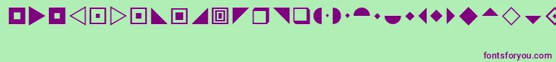 CindyStars-fontti – violetit fontit vihreällä taustalla
