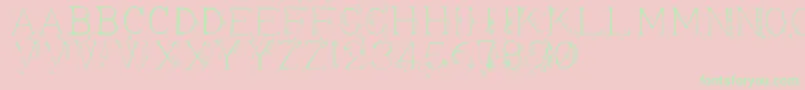 Appendi3 Font – Green Fonts on Pink Background