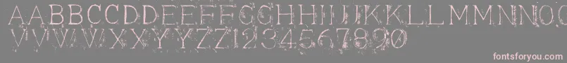 Appendi3-Schriftart – Rosa Schriften auf grauem Hintergrund
