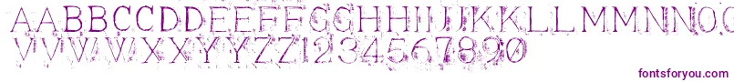 Appendi3 Font – Purple Fonts on White Background