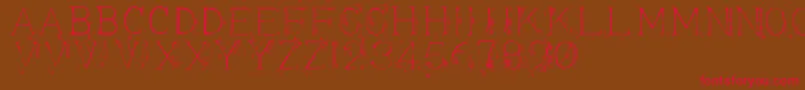 Appendi3 Font – Red Fonts on Brown Background