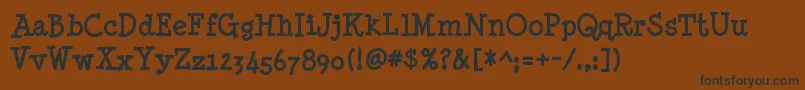 Minyanouvelle ffy Font – Black Fonts on Brown Background